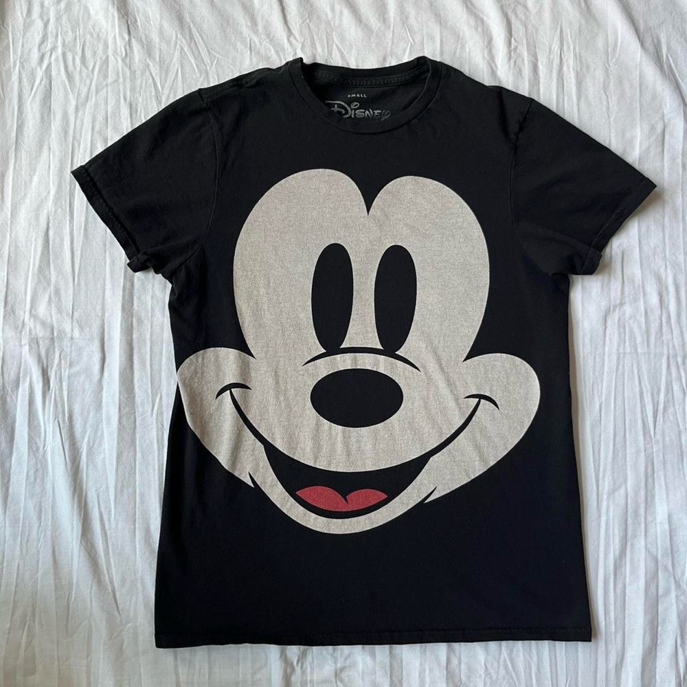 Disney Black Tee with‎ Mickey Mouse Face